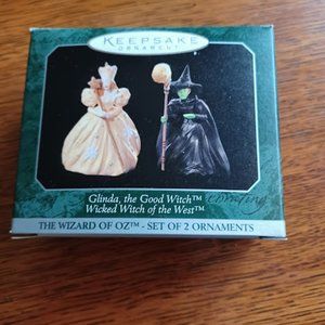 Hallmark Keepsake Ornaments: Glinda, the Good Witch & Wicked Witch of the West